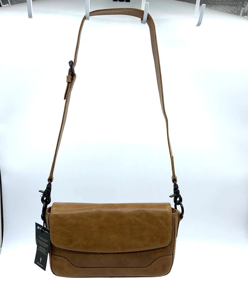 Frye Leather Handbags Melissa Baguette Bag Beige Brown Color Bags